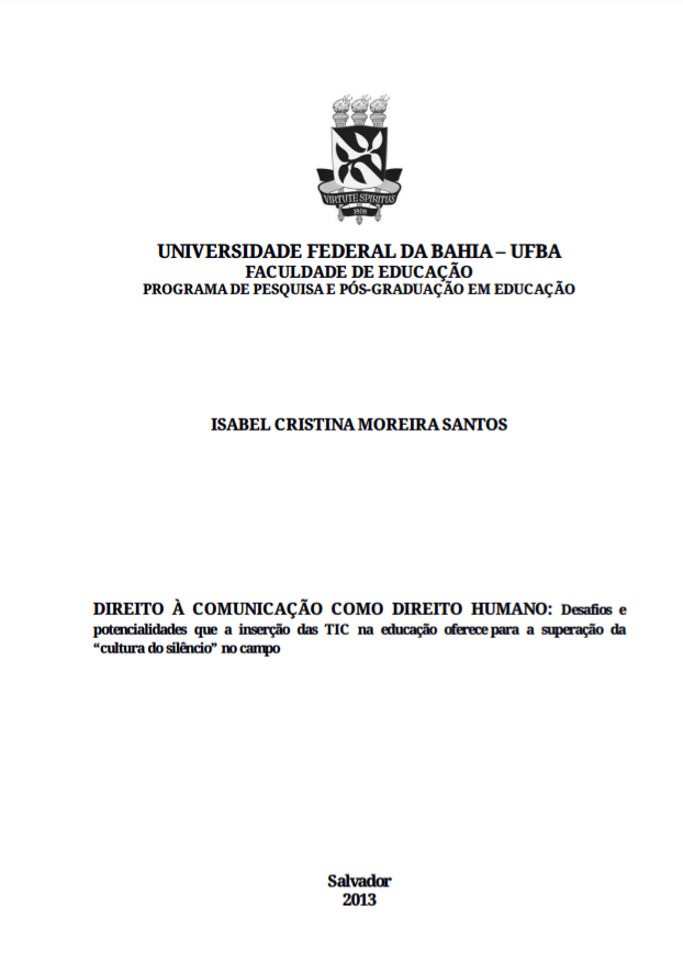 No momento você está vendo A Incorporação das TIC como possibilidade de superação da “cultura do silêncio” na Educação do Campo