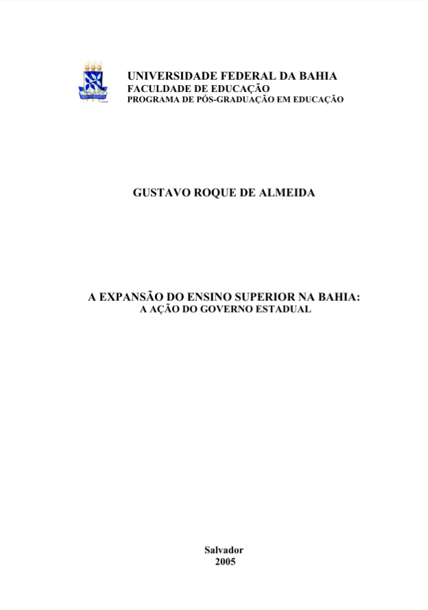 Leia mais sobre o artigo A expansão do ensino superior na Bahia: a ação do governo estadual