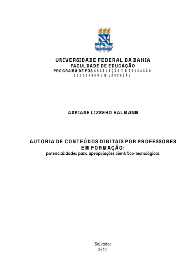 Leia mais sobre o artigo Autoria de conteúdos digitais por professores em formação: potencialidades para apropriações científico-tecnológicas